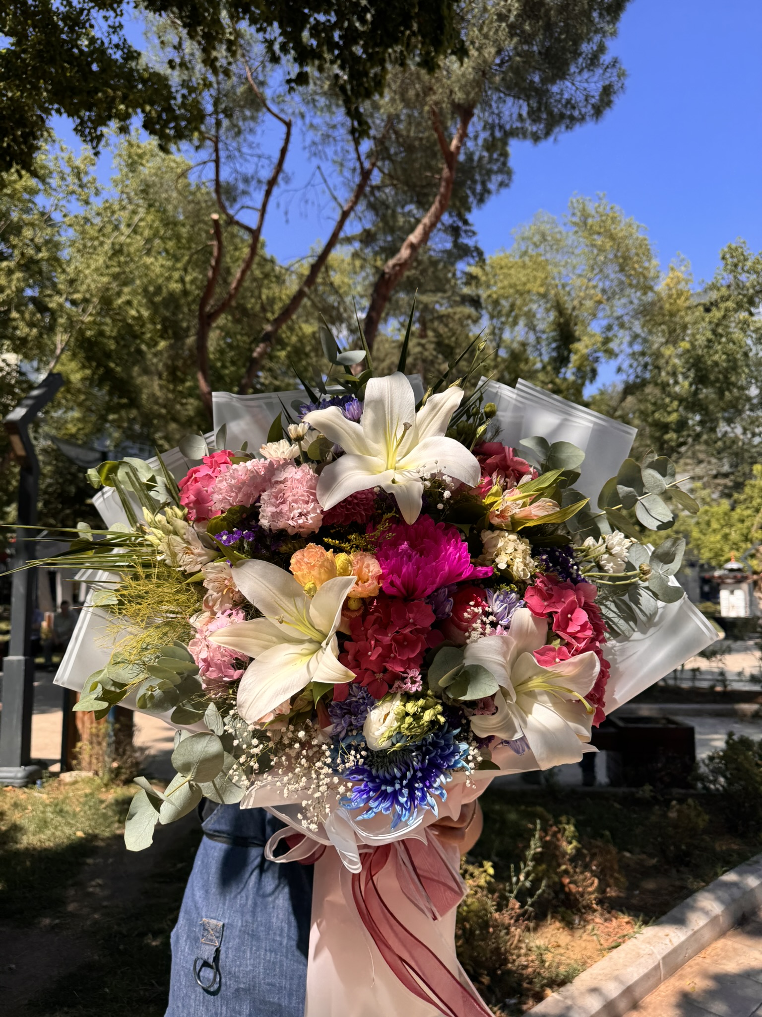 Lilyum Buketi- Mevsim Çiçekleri