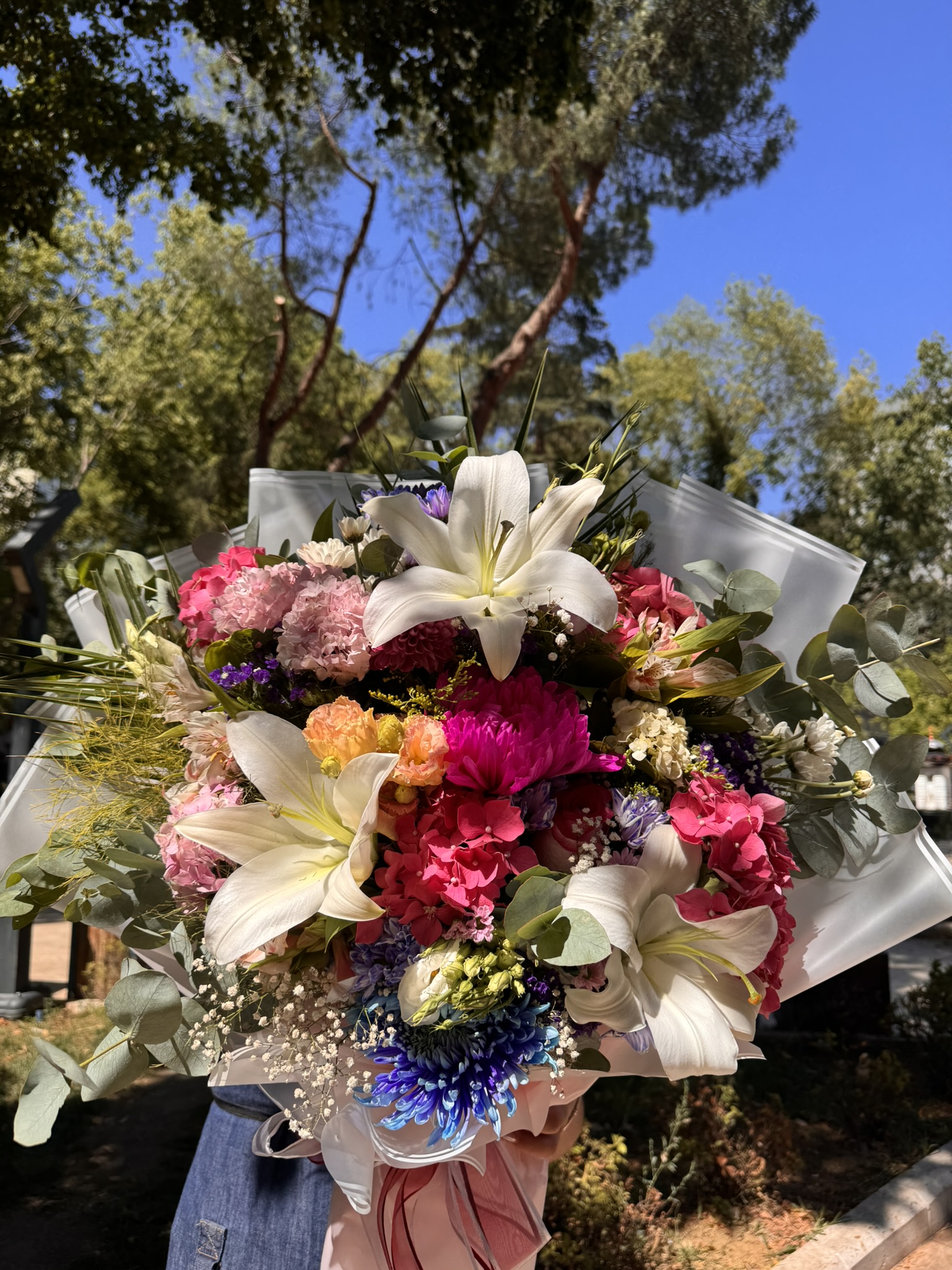 Lilyum Buketi- Mevsim Çiçekleri