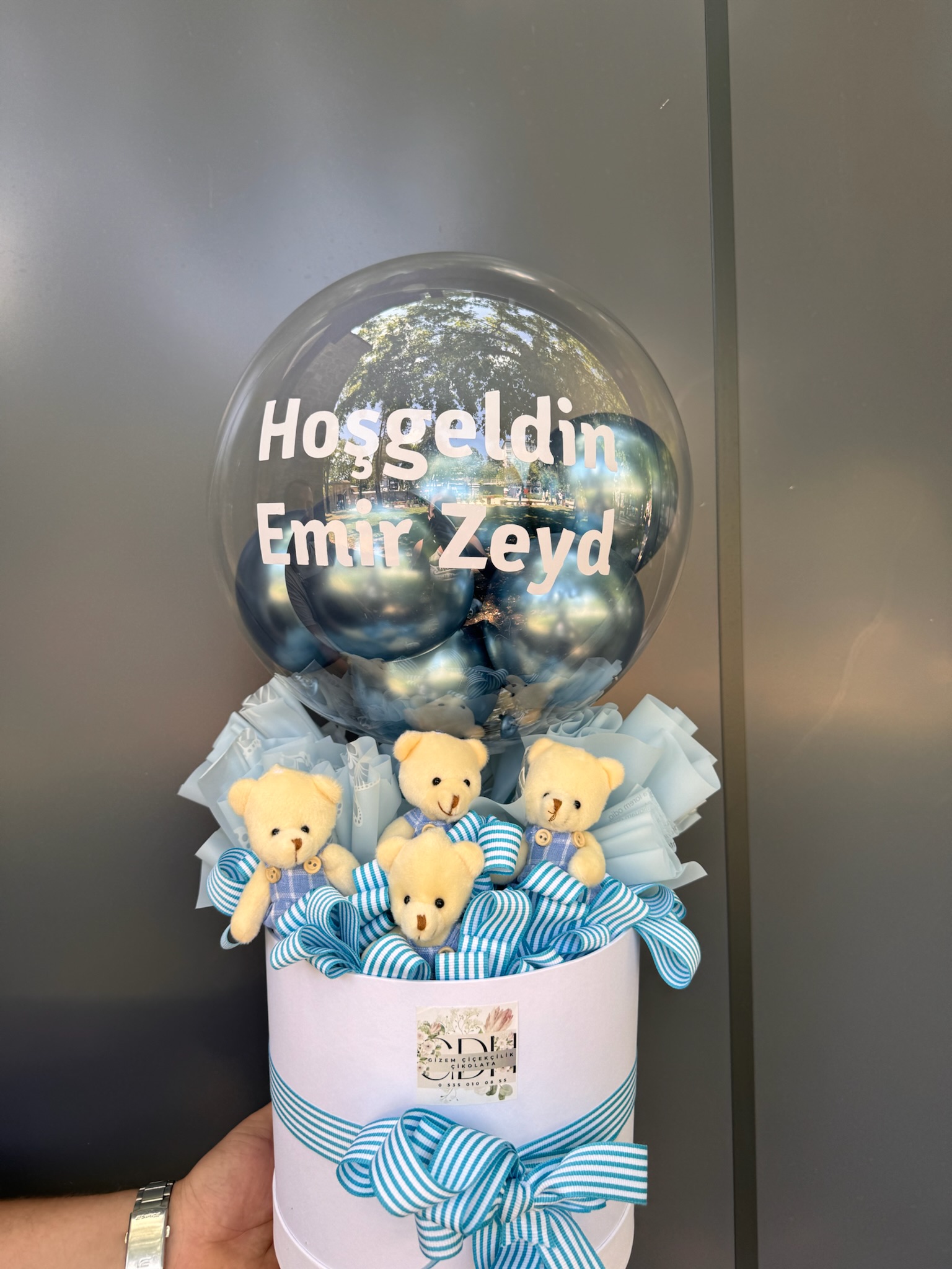 İsimli Balon - Ayıcık Kutu II