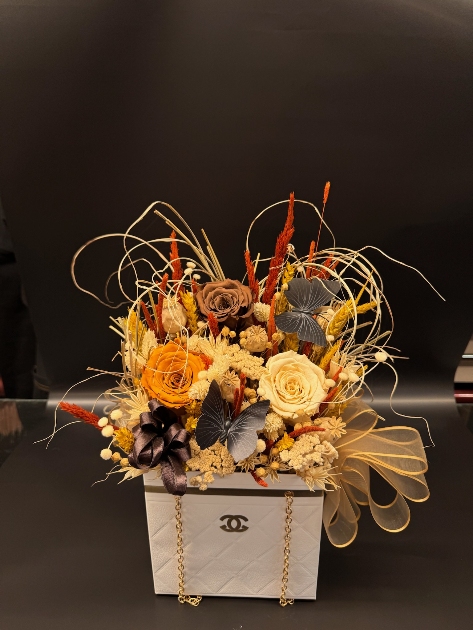 Çantalı Solmayan Gül